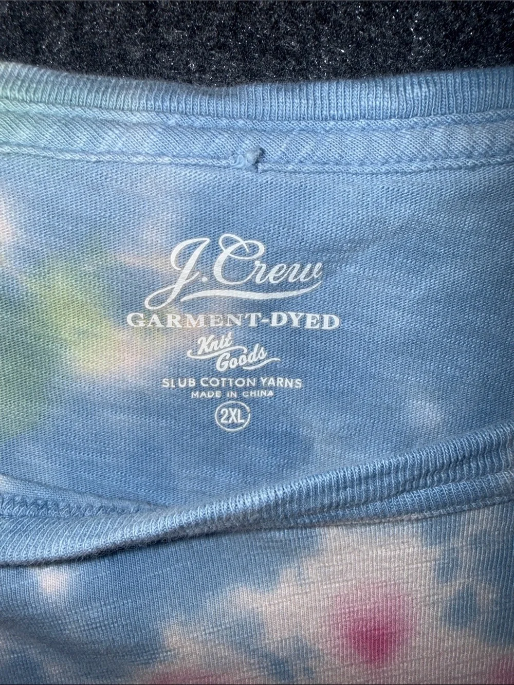J. Crew Women's Multicolor Tie-Dye Short Sleeve Pocket Tee